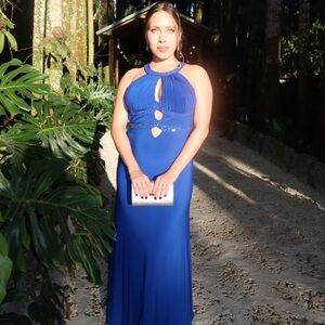 Elegant Blue Evening Gown